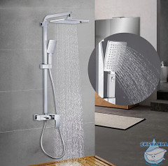 Душевая система Gappo G2407-30 300 1 режим (хром/белый)