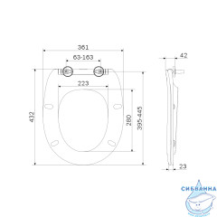 Сиденье для унитаза Am.Pm Sense C747855WH Soft Close (микролифт)
