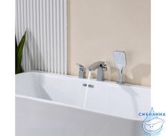 Смеситель для ванны на борт Raglo R01.31 с душевым гарнитуром (хром)