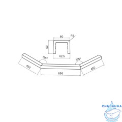 Декоративный профиль Idiis Stell 90x90 белый