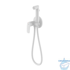 Встраиваемый смеситель с гигиеническим душем, белый матовый, Rora, Milardo, RORWTR0M08