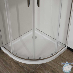 Душевое ограждение Vincea City 80x80 профиль хром, стекло прозрачное VSQ-5CT800CL