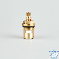 Кран-букса керамическая, 180°, 20 зубцов, G 1/2", M24, h=46 мм, IDDIS, 998CR461SM