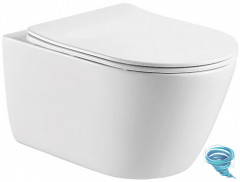 Унитаз подвесной безободковый Aquatek Оберон AQ1365T-00 с сиденьем Soft Close (микролифт)