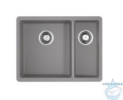 Кухонная мойка Omoikiri Kata-55-2-U-GR Leningrad grey 4993390
