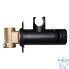 Встраиваемый смеситель с гигиеническим душем Loranto LR80543000 (черный)