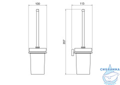 Ершик для унитаза Aquatek Либра AQ4310MB