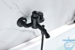 Смеситель для ванны Aquatek Классик AQ1540MB (черный матовый)