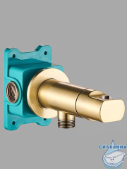 Встраиваемый смеситель с гигиеническим душем ALMAes Agata AL-877-09 (бронза) (с прогрессивным смесителем)