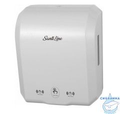Автоматический диспенсер SantiLine SL-8010 для бумажных полотенец в рулонах (белый глянцевый)