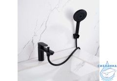 Смеситель для ванны на борт Aquatek Ника AQ1844MB (черный матовый)