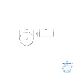 Раковина на столешницу 42 см Aquatek Европа AQ5558-00