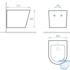 Биде подвесное Koller Pool Orion OR-0515-B (без сиденья)