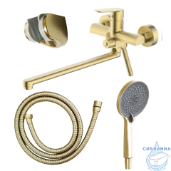 Смеситель для ванны Azario Alanti AZ-K1732MG (золото матовое)