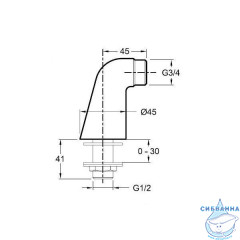 Шланговое подсоединение Jacob Delafon E75456-CP