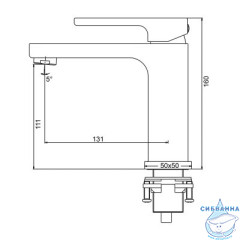 Смеситель для раковины Gappo G1017-3 (без донного клапана) (золото матовое)