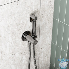 Встраиваемый смеситель с гигиеническим душем Wasserkraft A70138  (хром)