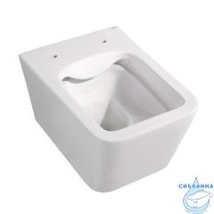 Унитаз подвесной безободковый Abber Rechteck AC1201MW с сиденьем Soft Close (микролифт) (белый матовый)