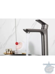 Смеситель для раковины Gappo G1048-92 (без донного клапана) (оружейная сталь)