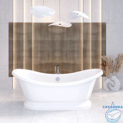 Ванна из искусственного камня Aqua de Marco Fidji 190х89