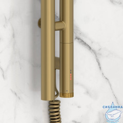 Полотенцесушитель электрический Сунержа Нюанс 3.0 180 (с возможностью скрытого подключения, подключение справа) (золотой шелк)