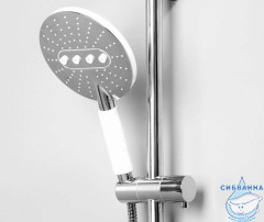 Душевой гарнитур Wasserkraft 3 режимa A044 (хром/белый)