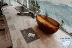 Ванна из полиэфирной смолы ABBER Kristall 165х78 AT9701Opal коричневая