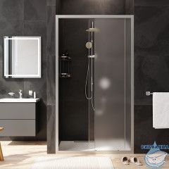 Дверь в нишу AM.PM Gem W90G-110-1-195MM 110 см профиль хром, стекло матовое