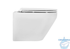 Унитаз подвесной безободковый Aquatek Лея AQ1199-00 с сиденьем Soft Close (микролифт)