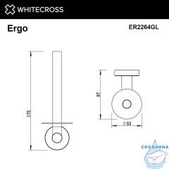 Держатель запасного рулона туалетной бумаги WHITECROSS Ergo ER2264GL (золото)