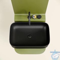  Раковина на столешницу 61 см Ceramicanova Element CN6053MB (черный матовый)