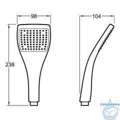 Ручной душ Jacob Delafon Eo E3877-CP