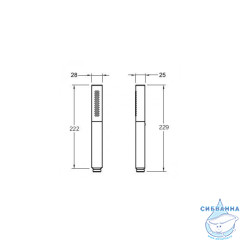 Ручной душ Jacob Delafon Shift Ellipse E45892-BN
