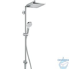 Душевая система Hansgrohe Crometta E Showerpipe Reno EcoSmart 240 1 режим 27289000 (хром)