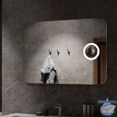 Зеркало Calypso Elegant Led 80x60 с подсветкой, с увеличительным зеркалом ЗЛП78