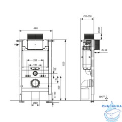Инсталляция для унитазов Tece TECEspring S300380
