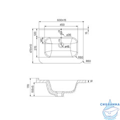 Тумба с умывальником Iddis Bild 60 см белый матовый