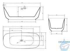 Акриловая ванна Abber AB9260 170x75