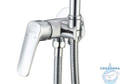 Встраиваемый смеситель с гигиеническим душем Aquatek Вега AQ1019CR (хром )