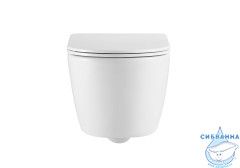  Унитаз подвесной безободковый Aquatek Бетта AQ1253W-00 с сиденьем Soft Close (микролифт)
