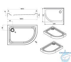 Акриловый поддон Am.Pm Like R 120x80 W83T-302R120W
