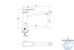 Смеситель для кухни Aquatek Ника AQ1880CR (хром)