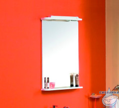 Зеркало Акватон Мира 47 с полкой, белый