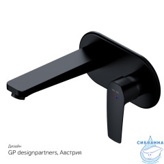 Смеситель для раковины встраиваемый Am.Pm Gem F90A72222 (черный матовый)