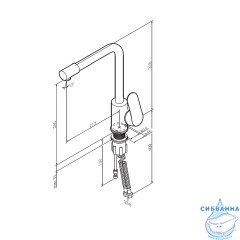 Смеситель для кухни AM.PM Like F8005722 (черный матовый)