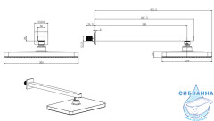 Душевая система Aquatek Вега 300 AQ1074CR (хром)