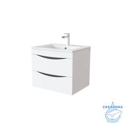 Тумба с умывальником, подвесная, 60 см, белая, Cloud, IDDIS, CLO60W0i95K