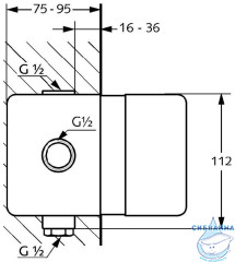 Скрытая часть Kludi BOZZ 38624N