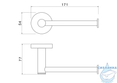 Держатель туалетной бумаги Aquatek Европа AQ4108BGM