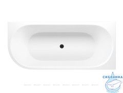 Акриловая ванна Aquanet Family Elegant R 180x80 (белый глянцевый/черный матовый)